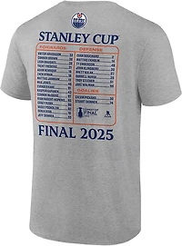 Fanatics Men's Edmonton Oilers 2025 NHL Conference Finals Participant Roster Cotton Short Sleeve T-Shirt