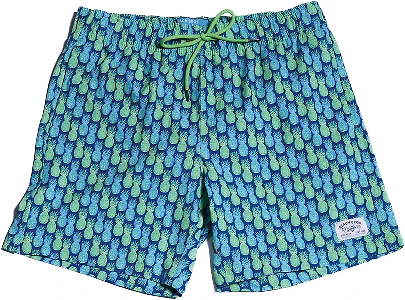 Beach Bros Men's Gradient Pineapple Swim Trunk Shorts 6.5