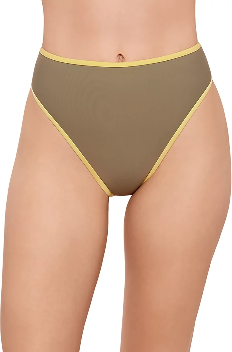 Salt + Cover Juniors' a Bind Cheeky High Waist Swim Bottoms