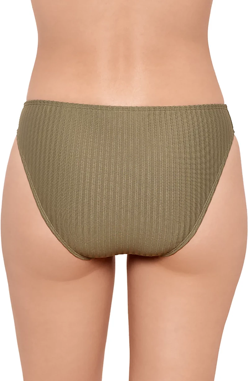 Salt + Cove Juniors' Ziggy Rib Cheeky Basic Hipster Swim Bottoms