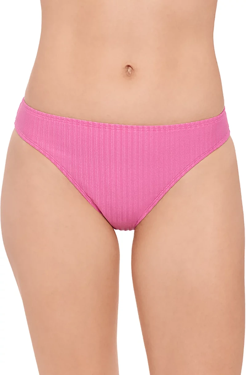 Salt + Cove Juniors' Ziggy Rib Cheeky Basic Hipster Swim Bottoms
