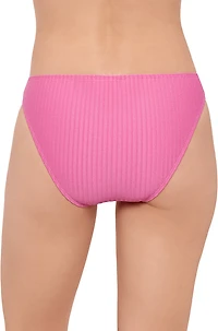 Salt + Cove Juniors' Ziggy Rib Cheeky Basic Hipster Swim Bottoms