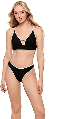 Salt + Cove Juniors' a Bind Front Tab Midkini Swim Top