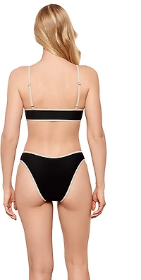 Salt + Cove Juniors' a Bind Front Tab Midkini Swim Top
