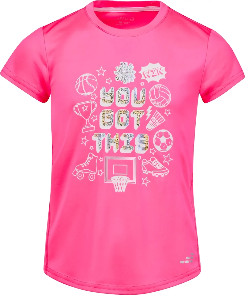 BCG Girls' Turbo GFX You Got This Short Sleeve Graphic T-shirt