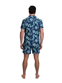 Beach Bros Men's Enlarged Leaves Cabana Swim Set