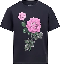 BCG Girls' Lifestyle Cotton Boxy Rose T-shirt