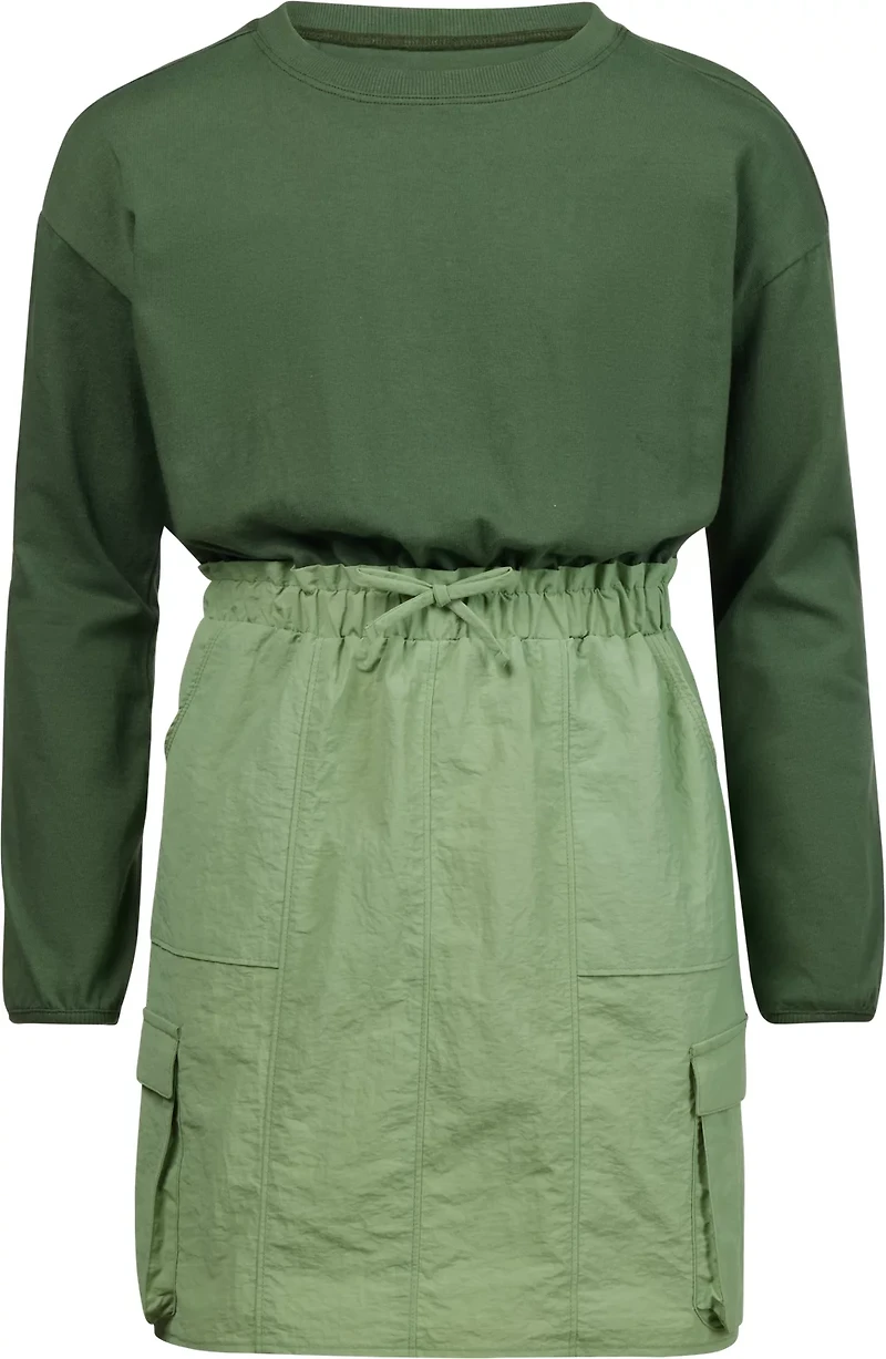 Magellan Outdoors Girls' Adventure Long Sleeve Cargo Dress