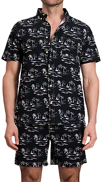 Beach Bros Men's Palm Five-O Cabana Swim Set