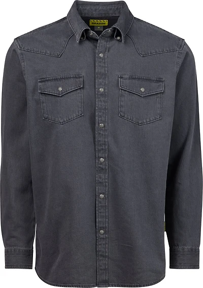 Brazos Men's Ranch Hand Denim Long Shirt Work