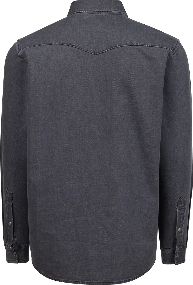 Brazos Men's Ranch Hand Denim Long Shirt Work