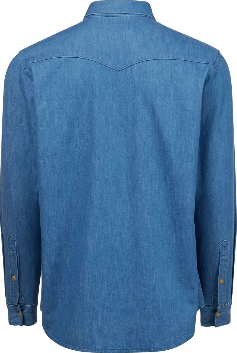 Brazos Men's Ranch Hand Denim Long Shirt Work