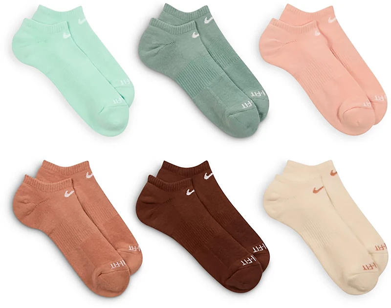 Nike Men's Everyday Plus Cushion Training No Show Socks 6 Pack