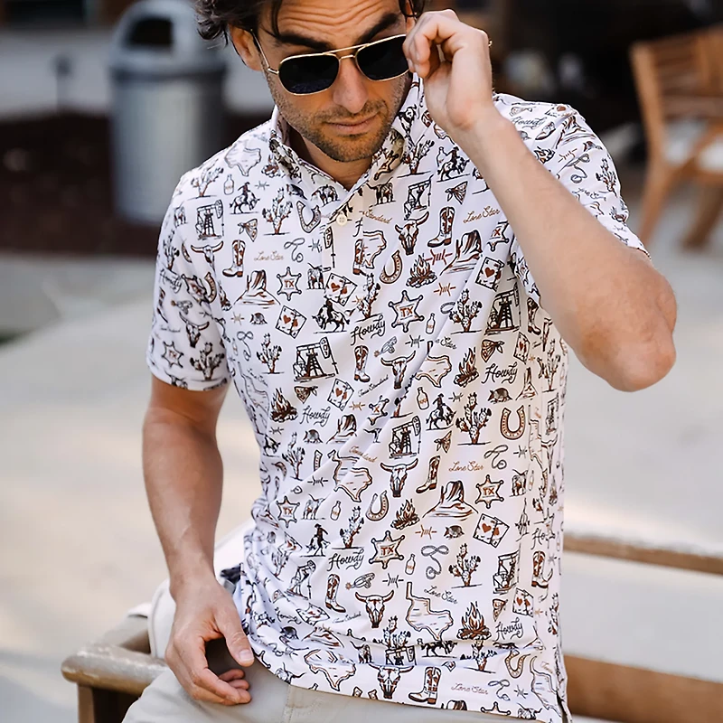 Texas Standard Men's Chisholm Traditions Polo Shirt