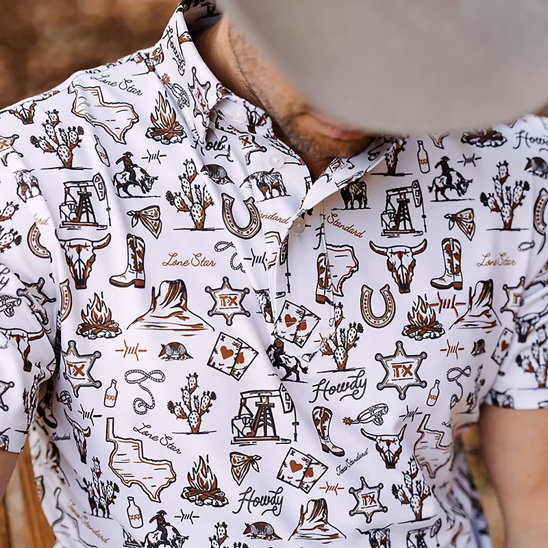 Texas Standard Men's Chisholm Traditions Polo Shirt