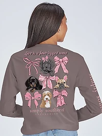 Simply Southern Girls' Dogs Driftwood Graphic Tee