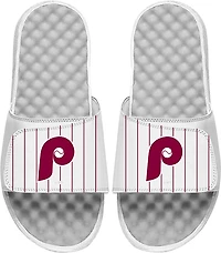 ISlide Adults' Philidelphia Phillies Cooperstown Pinstripe Slide Sandals