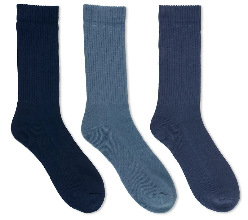 BCG Solids Everyday Crew Socks 3-Pack