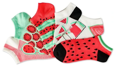 BCG Women's Watermelon 4 Ever No Show Socks 6-pack