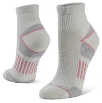 Magellan Outdoors Women's Broken Stripe Hiker Quarter Socks 2-pack