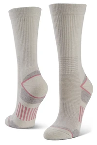 Magellan Women's Broken Stripe Hiker Crew Socks 2-pack