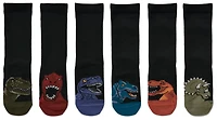 BCG Boys' Dino Crew Socks 6-pack
