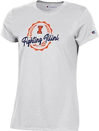 Champion Women's Illinois Faux Crest T-shirt