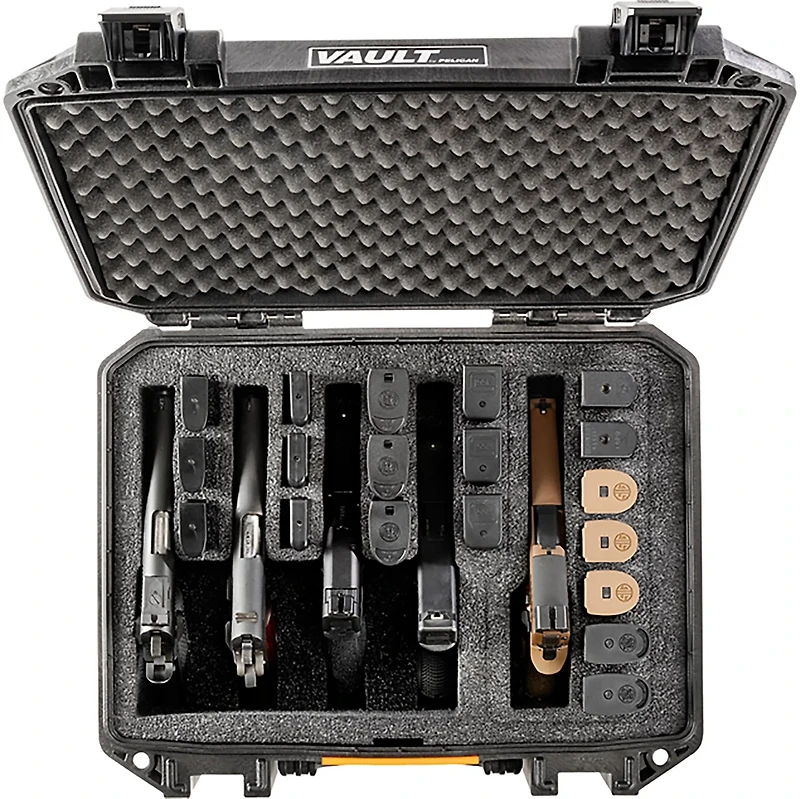 Pelican Vault V300PF5 Custom Foam Universal 5-Pistol Case