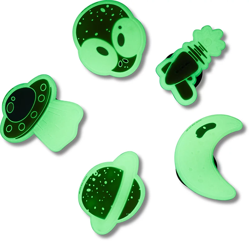 Crocs Jibbitz™ Glow in the Dark Space 5 Pack