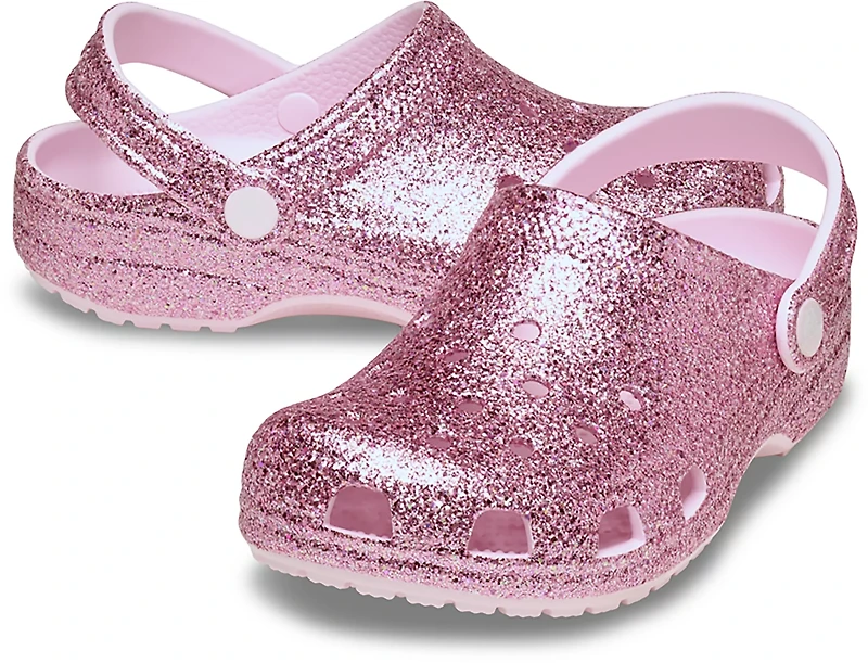 Crocs Kids' Classic Chunky Glitter Clog TD