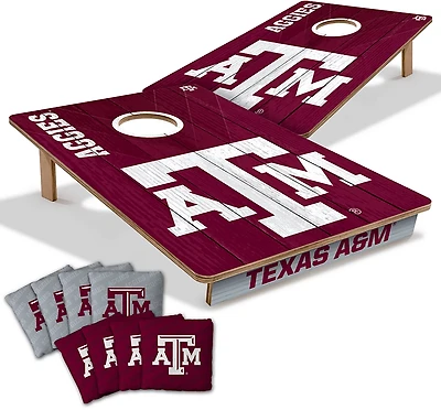 YouTheFan Texas A&M Solid Wood 2 ft x 3 ft Cornhole Set