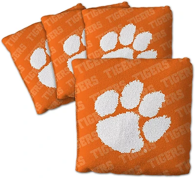YouTheFan Clemson University Licensed Cornhole Bags 4-Pack