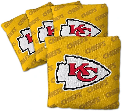 YouTheFan Kansas City Chiefs Licensed Cornhole Bags 4-Pack