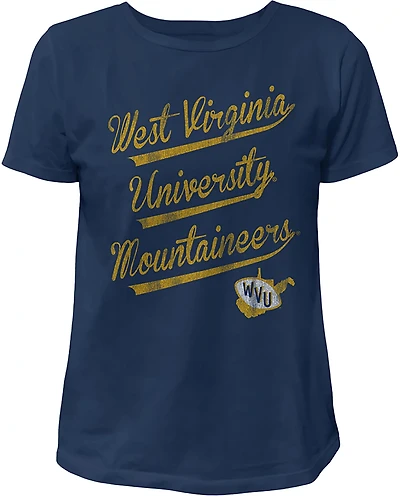 WILDCAT RETRO Women's West Virginia School Script T-shirt