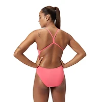 Speedo Women's Solid V-Back One-Piece Competitive Swimsuit