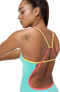 Speedo Women's Solid Tri-Back One-Piece Competitive Swimsuit