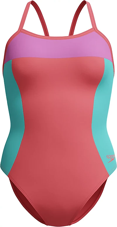 Speedo Women's Colorblock Propel Back One-Piece Competitive Swimsuit