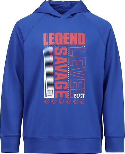 BCG Boys' Training Sport Verbiage Long Sleeve Mesh Hoodie