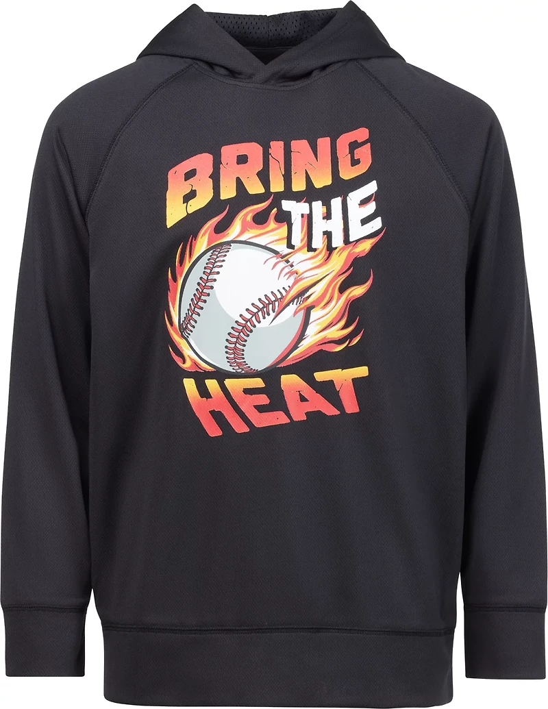 BCG Boys' Training Bring the Heat Long Sleeve Mesh Hoodie