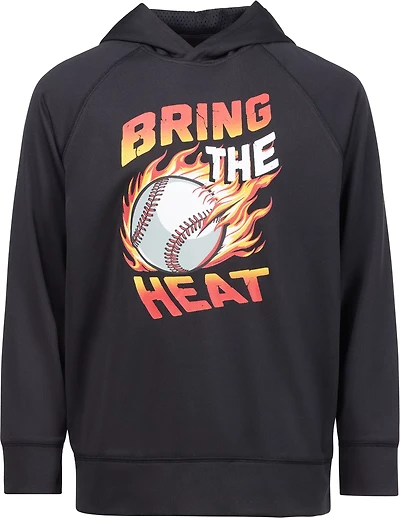 BCG Boys' Training Bring the Heat Long Sleeve Mesh Hoodie