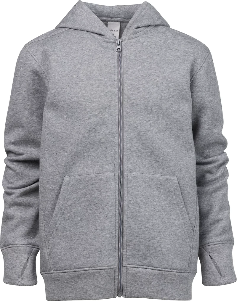 BCG Boys' Lifestyle Essential Cotton Fleece Full Zip Hoodie