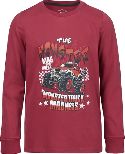 BCG Boys' Lifestyle Monster Truck Madness Long Sleeve T-shirt