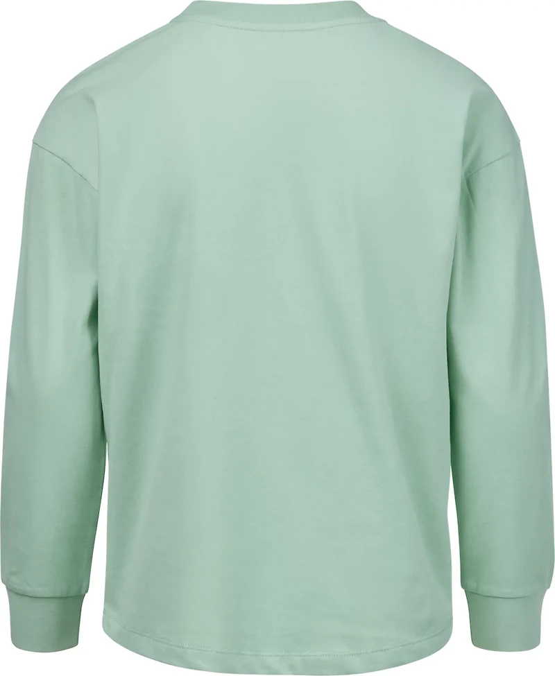 BCG Girls' Twinkle Bow Cotton Graphic Long Sleeve T-shirt