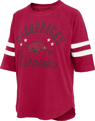 Pressbox Women's Arkansas Academy Slub T-shirt