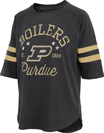 Pressbox Women's Purdue Academy Slub T-shirt