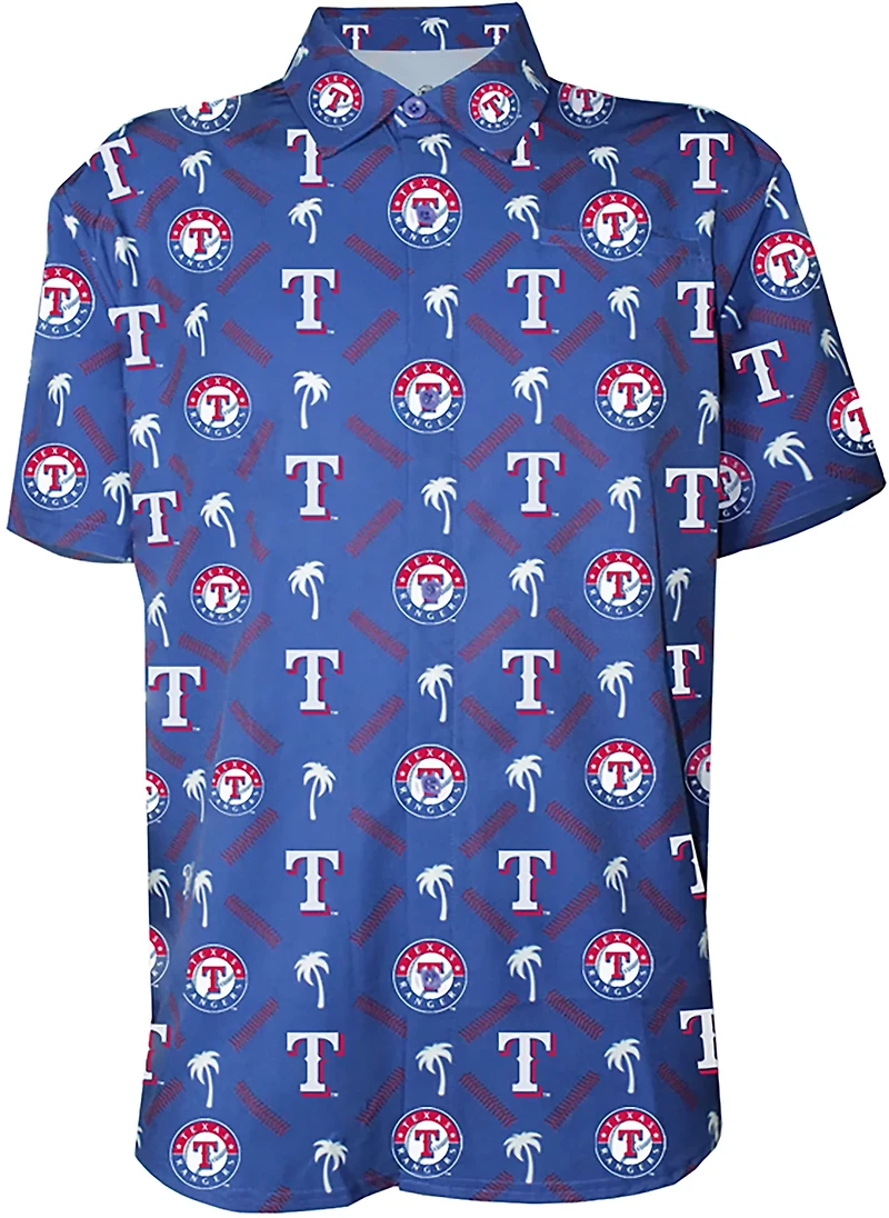 Stitches Men's Texas Rangers Hit Dingers Button Down Shirt