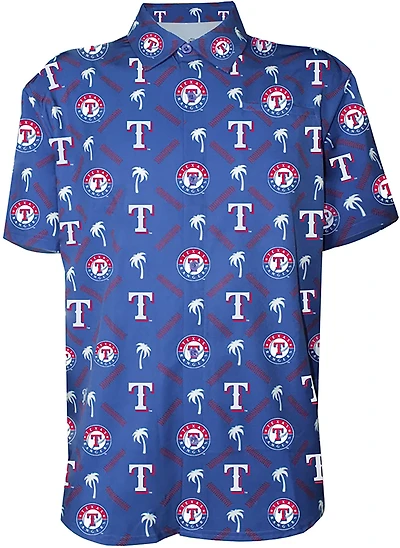 Stitches Men's Texas Rangers Hit Dingers Button Down Shirt