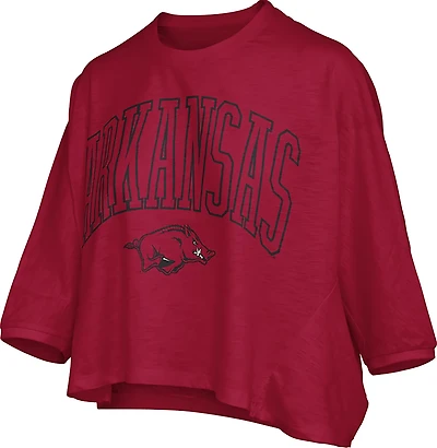 Pressbox Women's Arkansas New Zealand Maxima Ascher 3/4 Sleeve Top