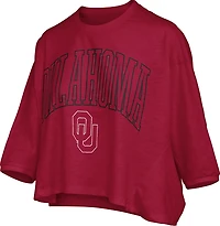 Pressbox Women's Oklahoma New Zealand Maxima Ascher 3/4 Sleeve Top