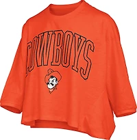 Pressbox Women's Oklahoma State New Zealand Maxima Ascher 3/4 Sleeve Top